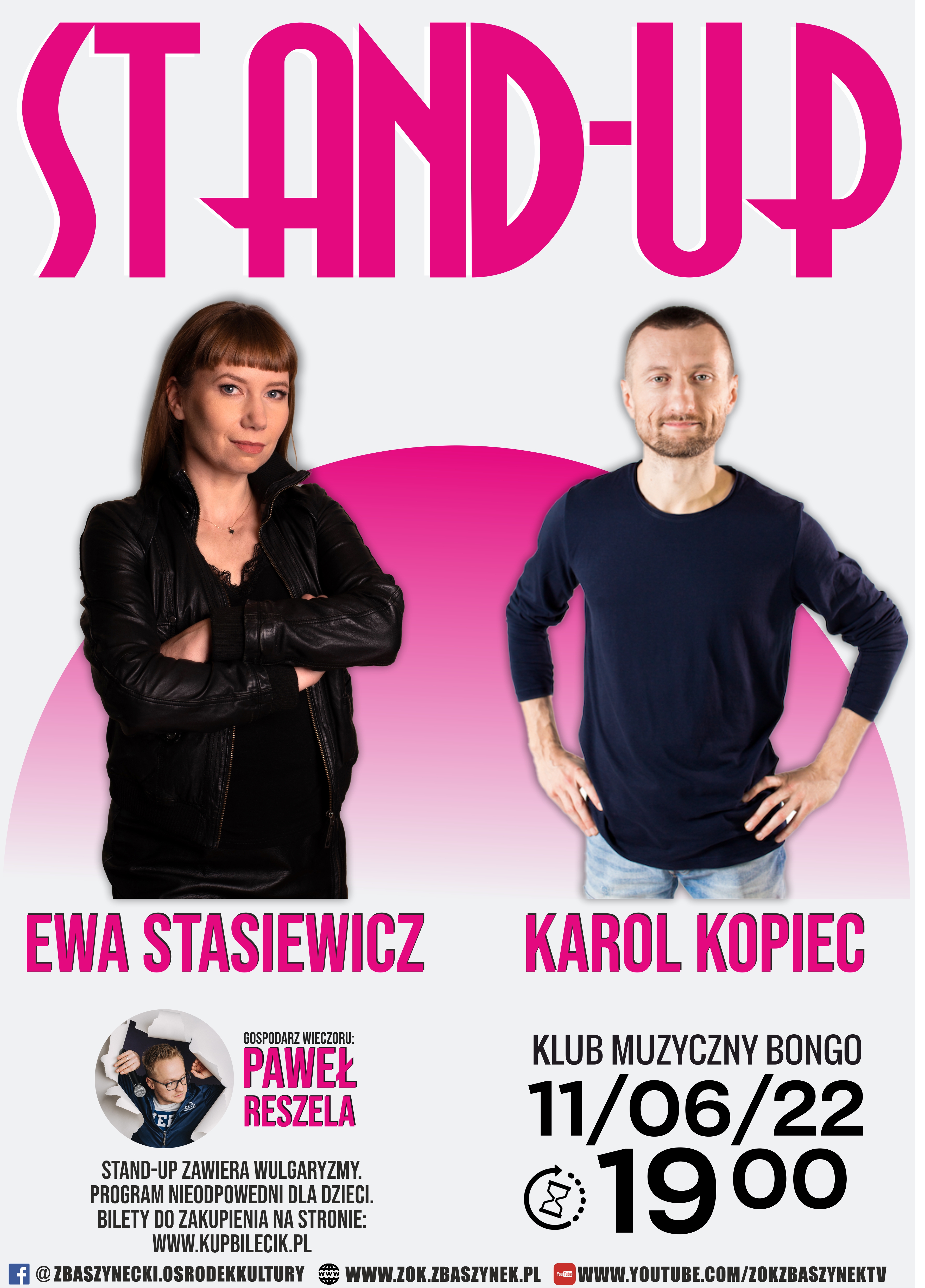 Ilustracja do informacji: STAND-UP W BONGO - EWA STASIEWICZ & KAROL KOPIEC